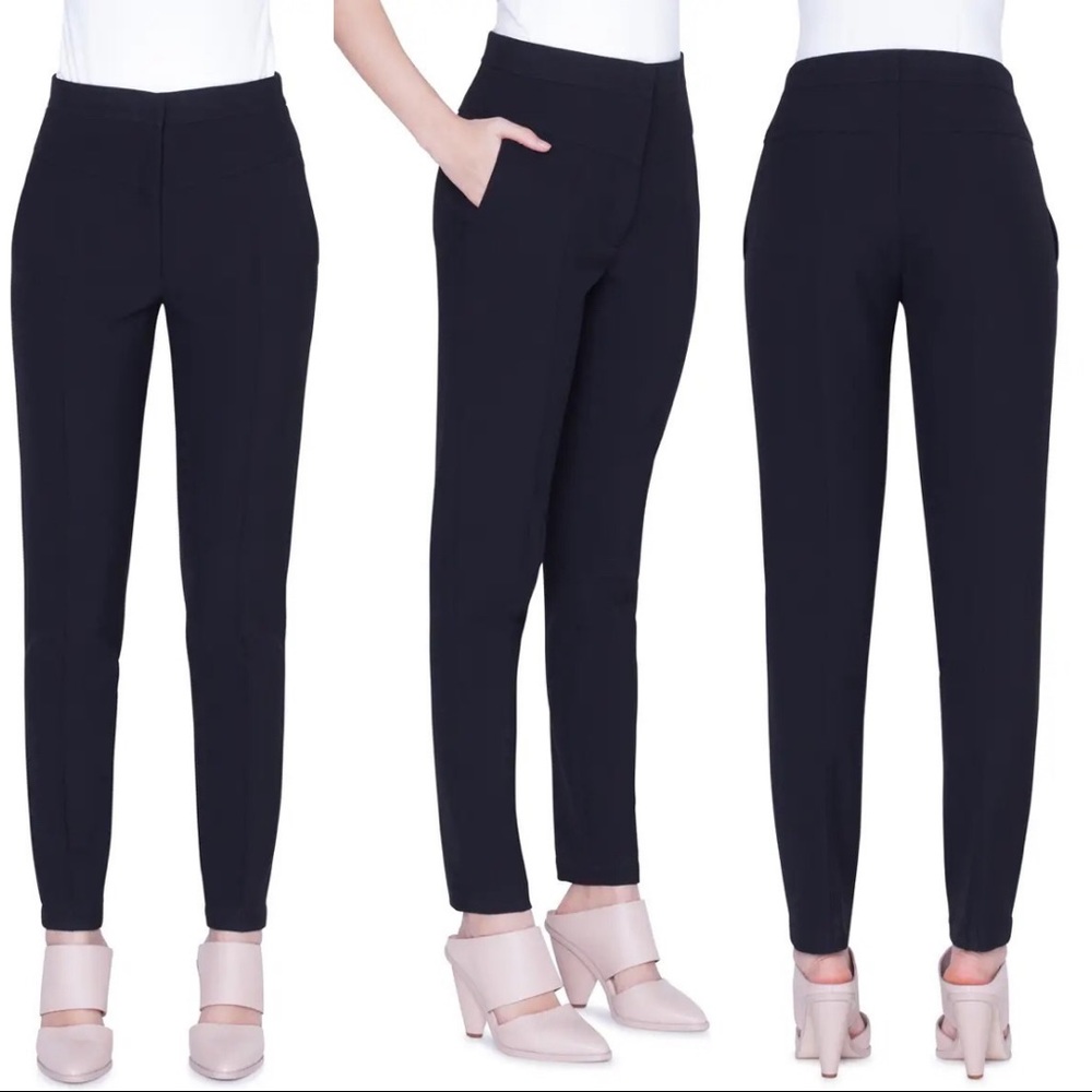 Akris Punto Jogger Style Paper Bag Black Pant
